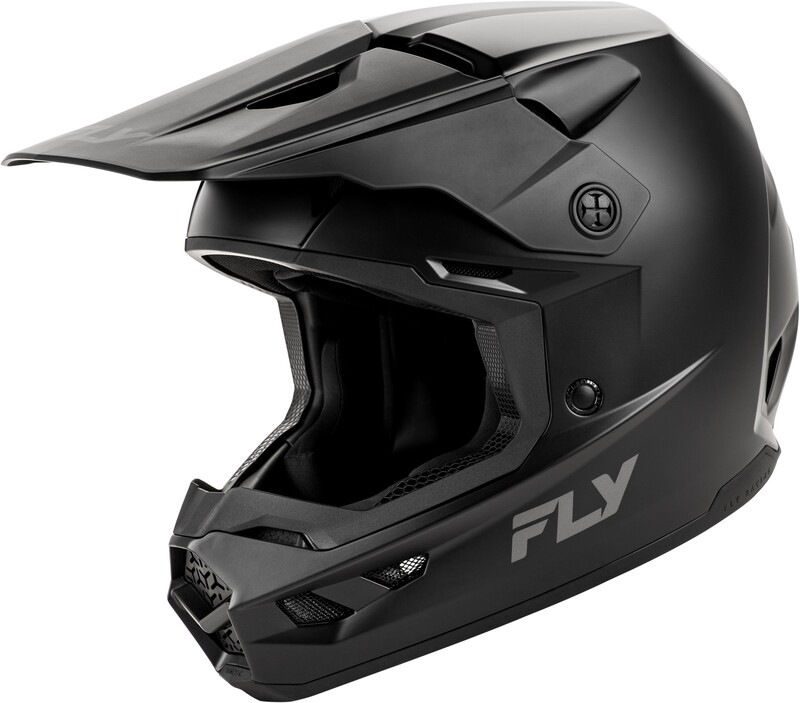 FLY RACING Kinetic Solid Youth Helmet Matte Black