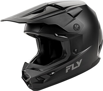 FLY RACING Kinetic Solid Youth Helmet Matte Black