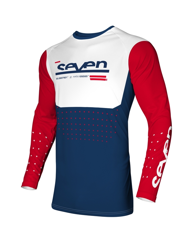 SEVEN Vox Aperture Jersey Youth - Red/Navy