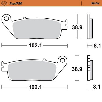 Pastiglia freno anteriore RoadPRO Sinder Moto-Master