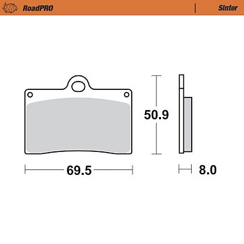 Moto-Master RoadPRO Sinder Brake Pad Front