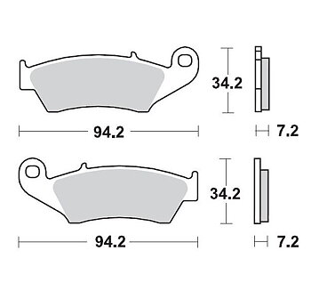 Pastiglie freno in ceramica Moto-Master