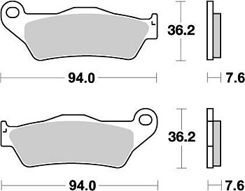 Plaquettes de frein Nitro Moto-Master