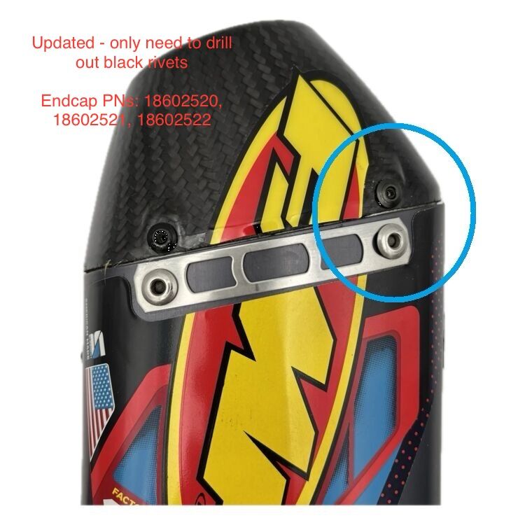 FMF RCT EXTERNAL CARBON REPLACEMENT END CAP KIT - 2
