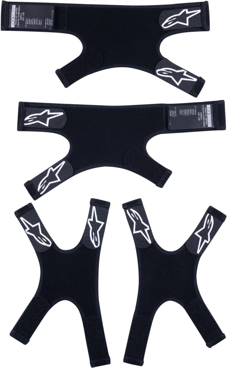 Alpinestars RK-10 PLASMA X-STRAP Replacement Set Svart