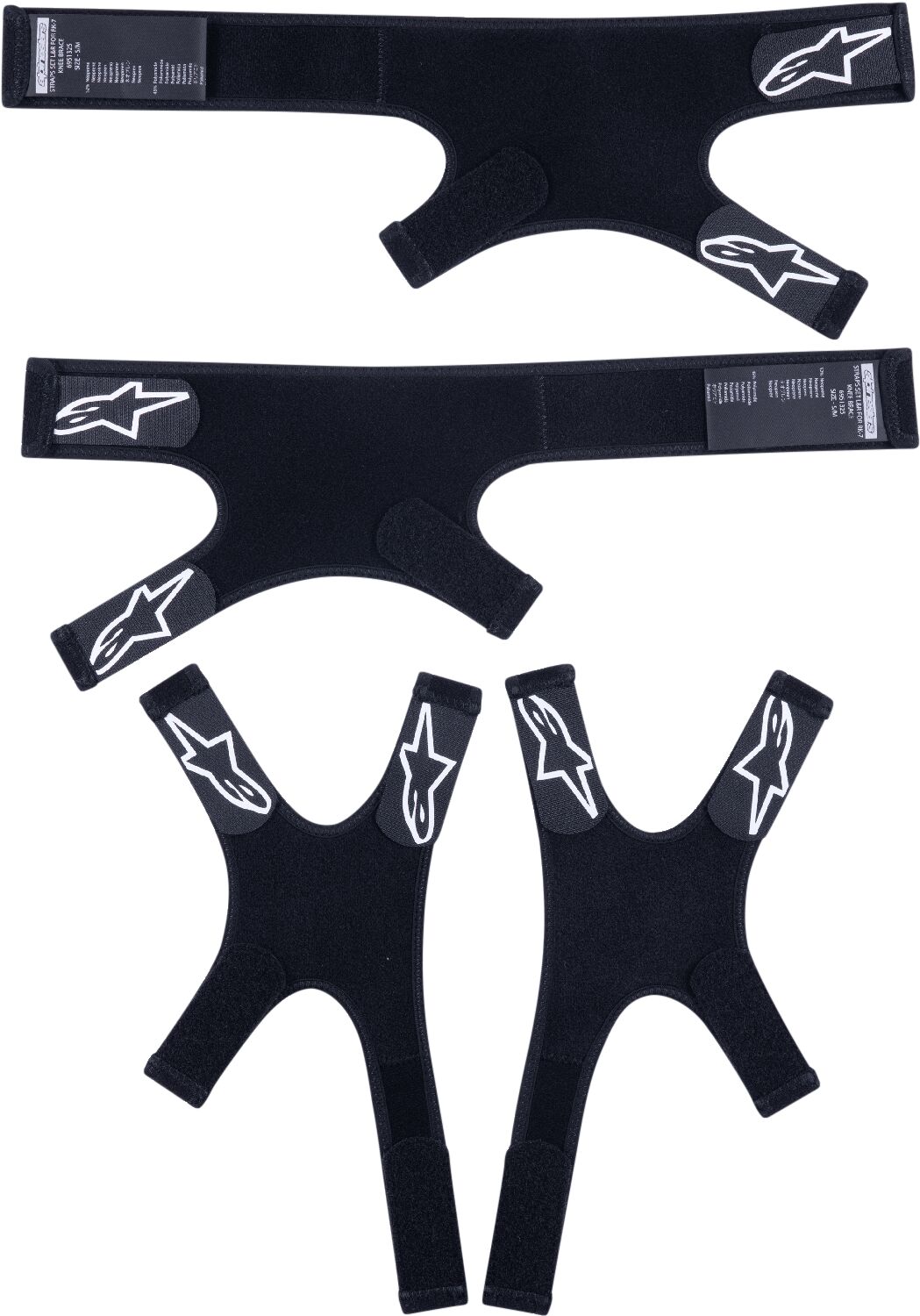Alpinestars RK-7 PLASMA X-STRAP Replacement Set Svart