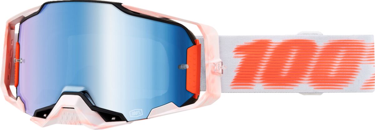 100% Armega Crossbriller Orange/ Hvid