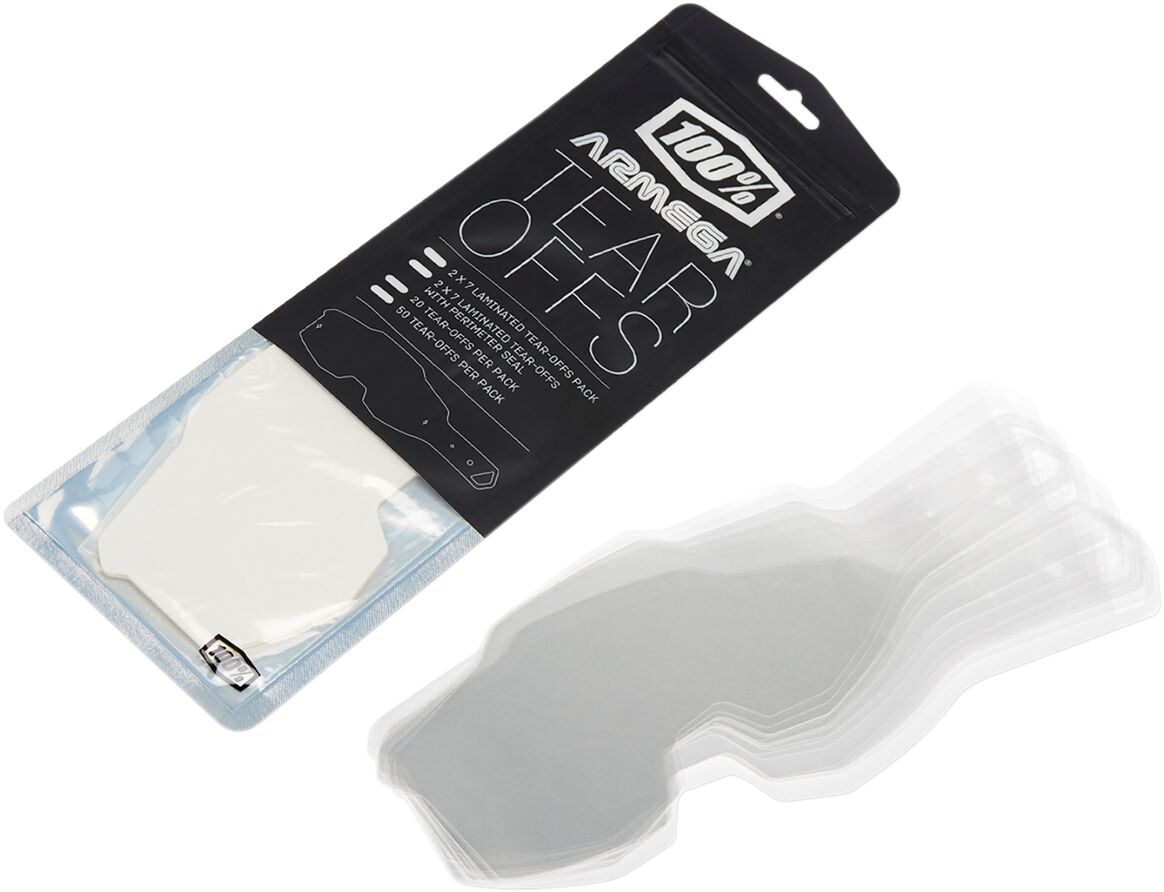 100% Armega Crossbril Tear-Offs Clear/ Laminated