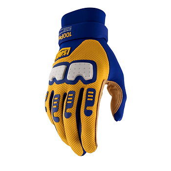 Guantes Langdale 100% Azul/ Light Brown/ Blanco/ Amarillo