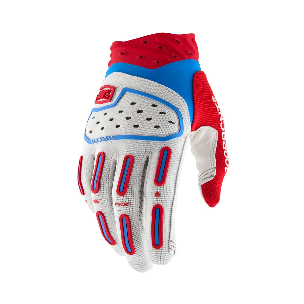 100% Airmatic 2 Gloves Blå/ Röd/ Vit