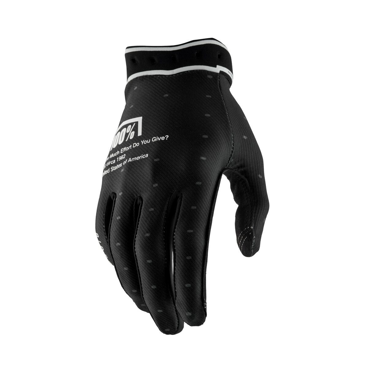 100% Ridefit Glove Svart