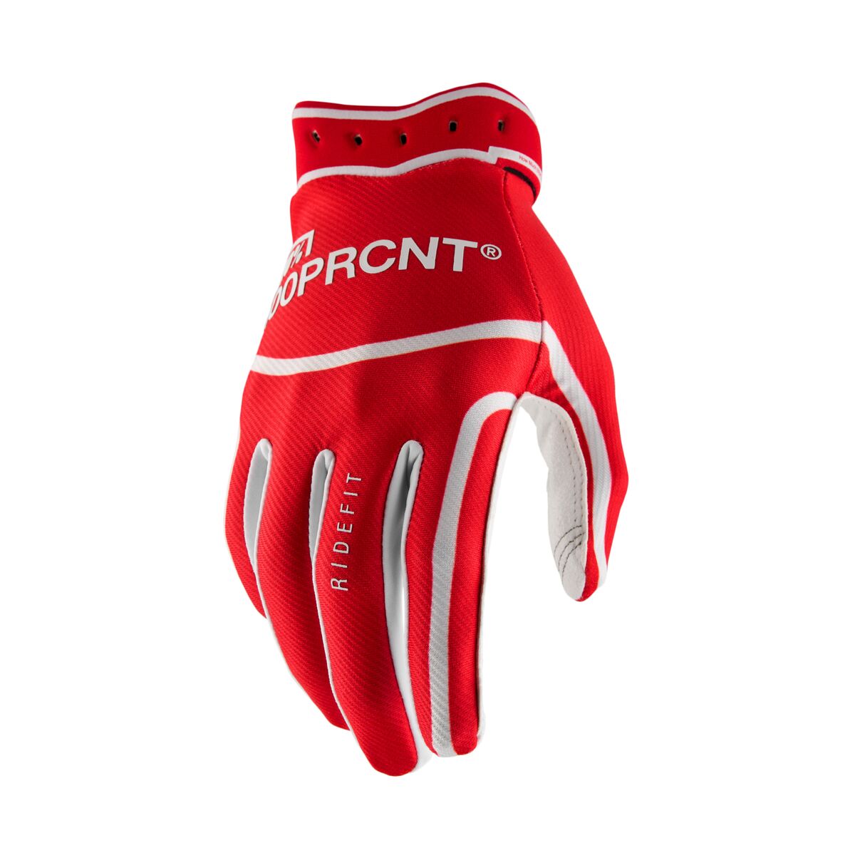 100% Ridefit Glove Red/ White