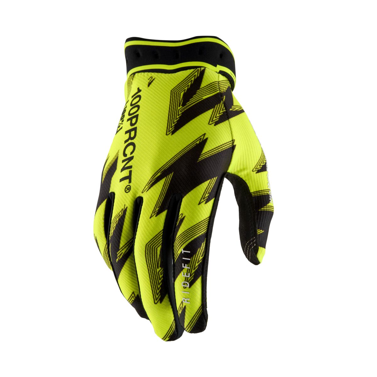100% Ridefit Glove Svart/ Gul