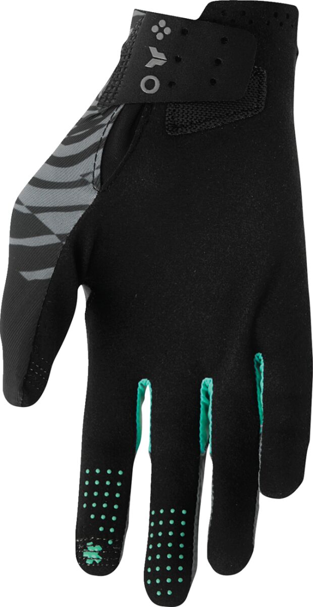 THOR Sportmode Gloves Aqua/ Svart/ Charcoal - 2