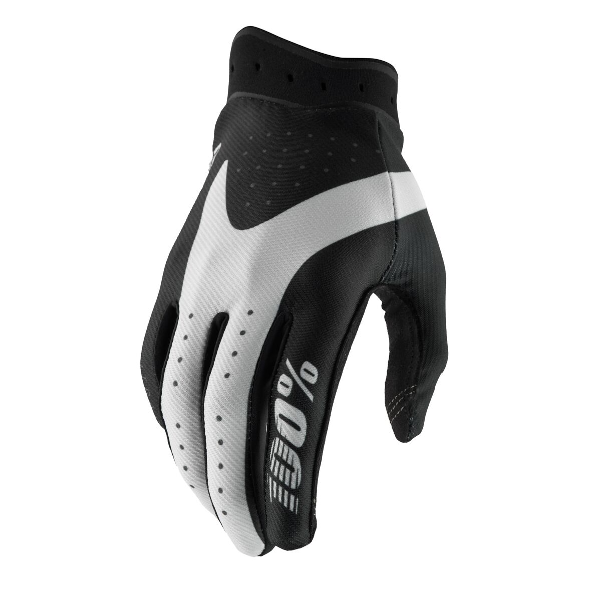 100% iTrack Jugendhandschuhe Schwarz/ Wieß