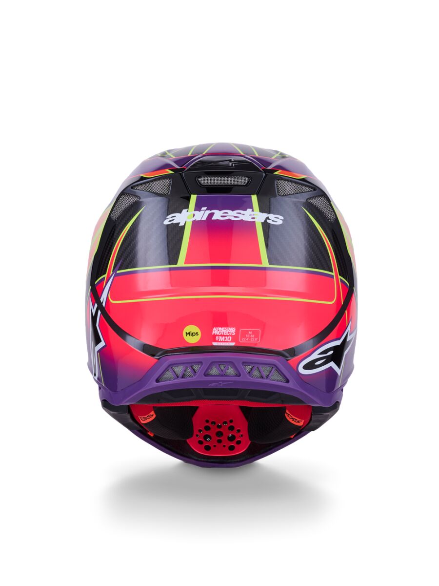 Alpinestars Supertech M10 Era Crosshelm Rosa/ Lila/ Gelb - 4