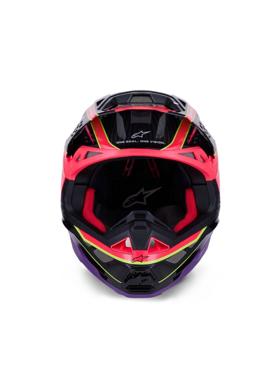 Alpinestars Supertech M10 Era Crosshelm Rosa/ Lila/ Gelb - 6