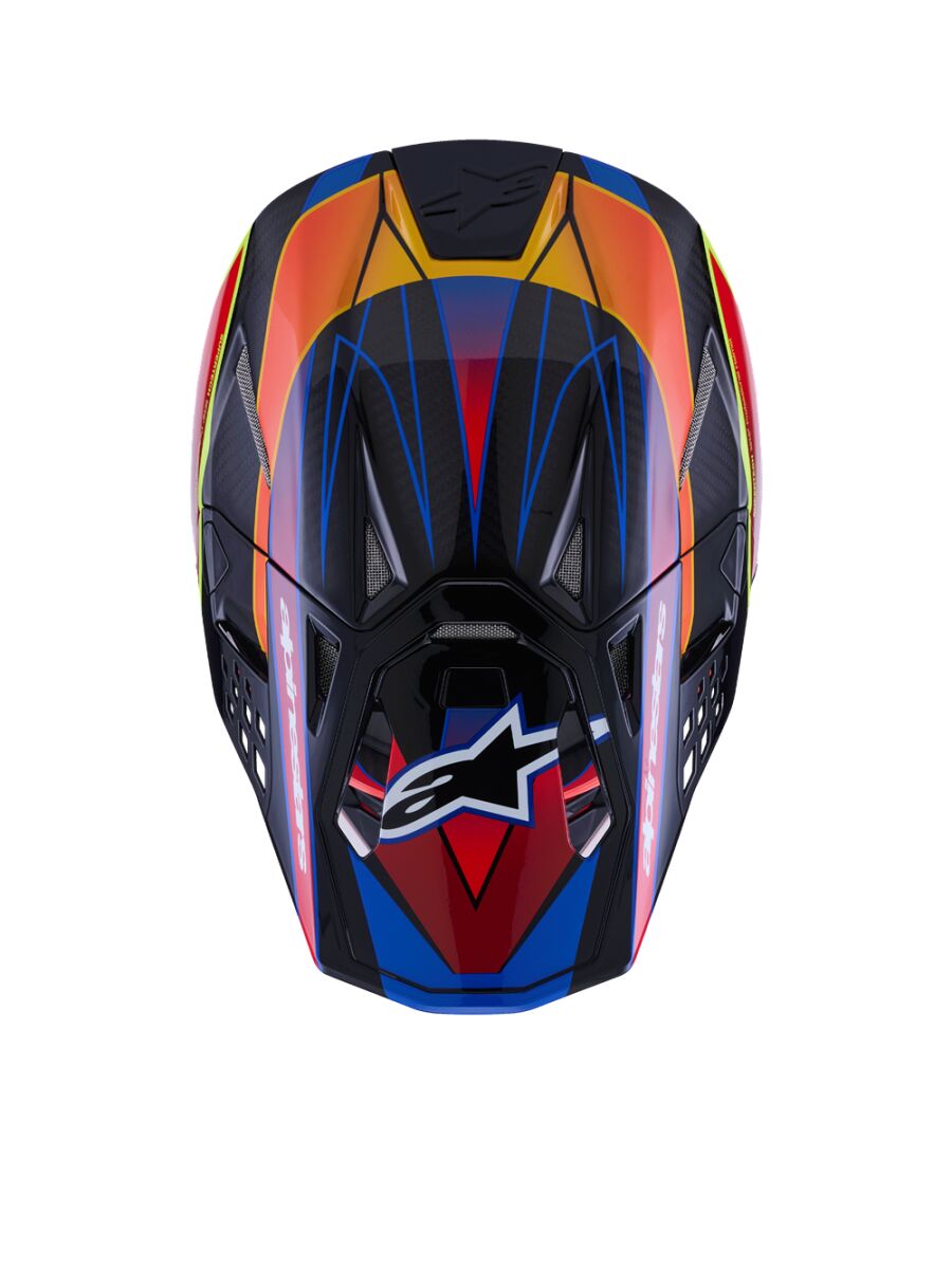 Alpinestars Supertech M10 Era Crosshelm Blau/ Rot/ Gelb - 6