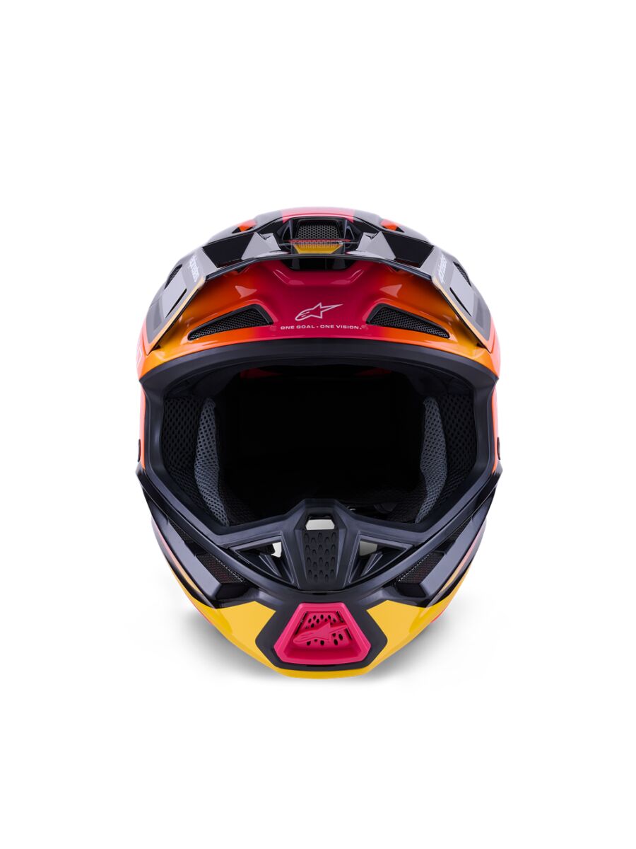 Alpinestars SM7 Rise Crosshelm Schwarz/ Rosa/ Gelb - 3