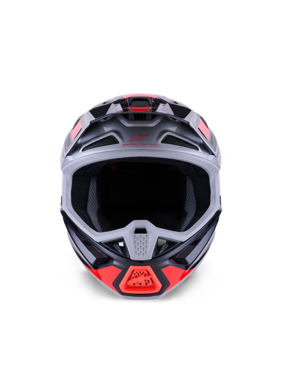 Alpinestars SM7 Rise Crosshelm Schwarz/ Rot/ Silber - 3
