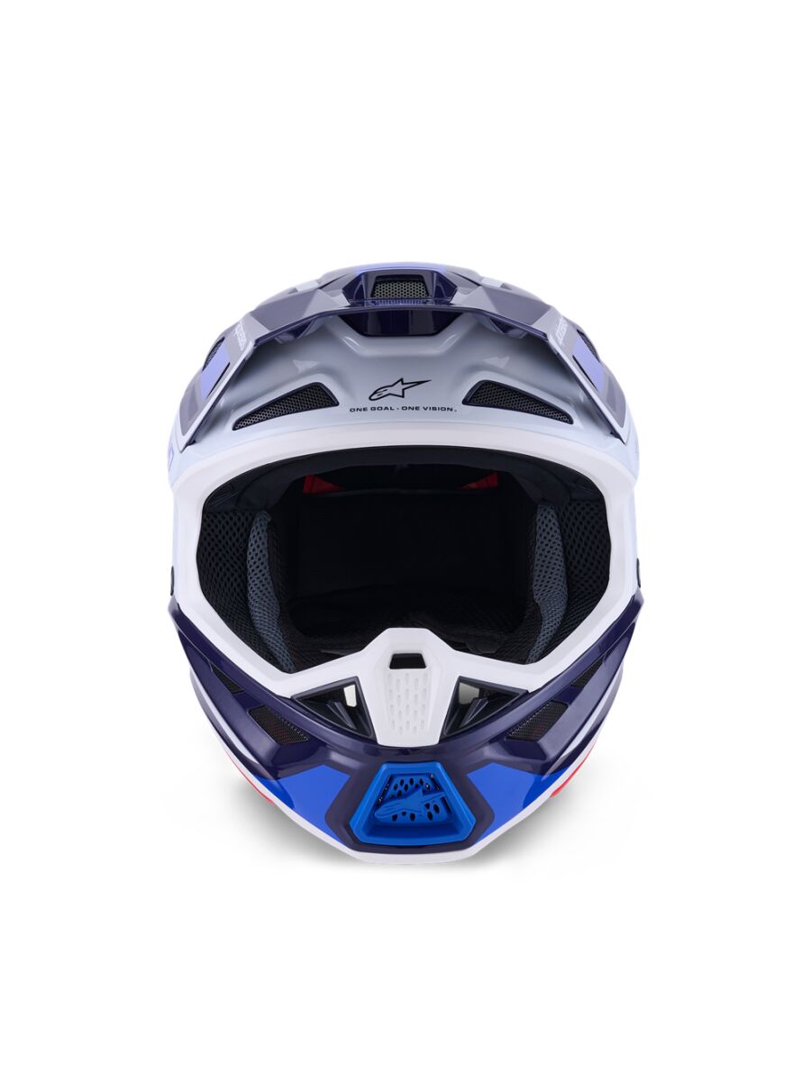 Alpinestars SM7 Rise Crosshelm Blau/ Wieß - 3