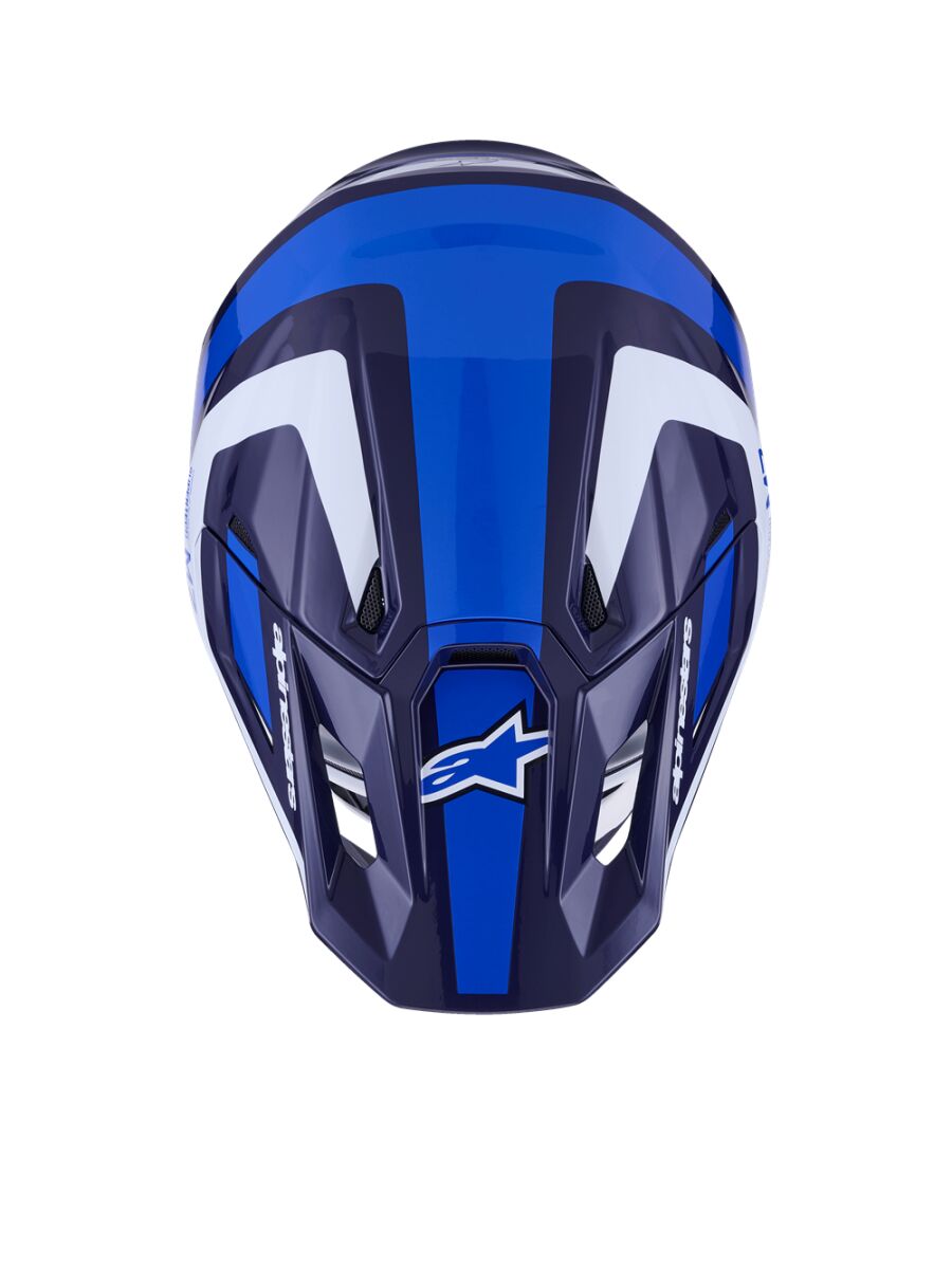 Alpinestars SM7 Rise Crosshelm Blau/ Wieß - 6