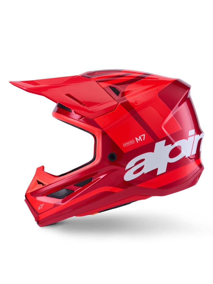 Alpinestars SM7 Core MX Helmet Red - 3