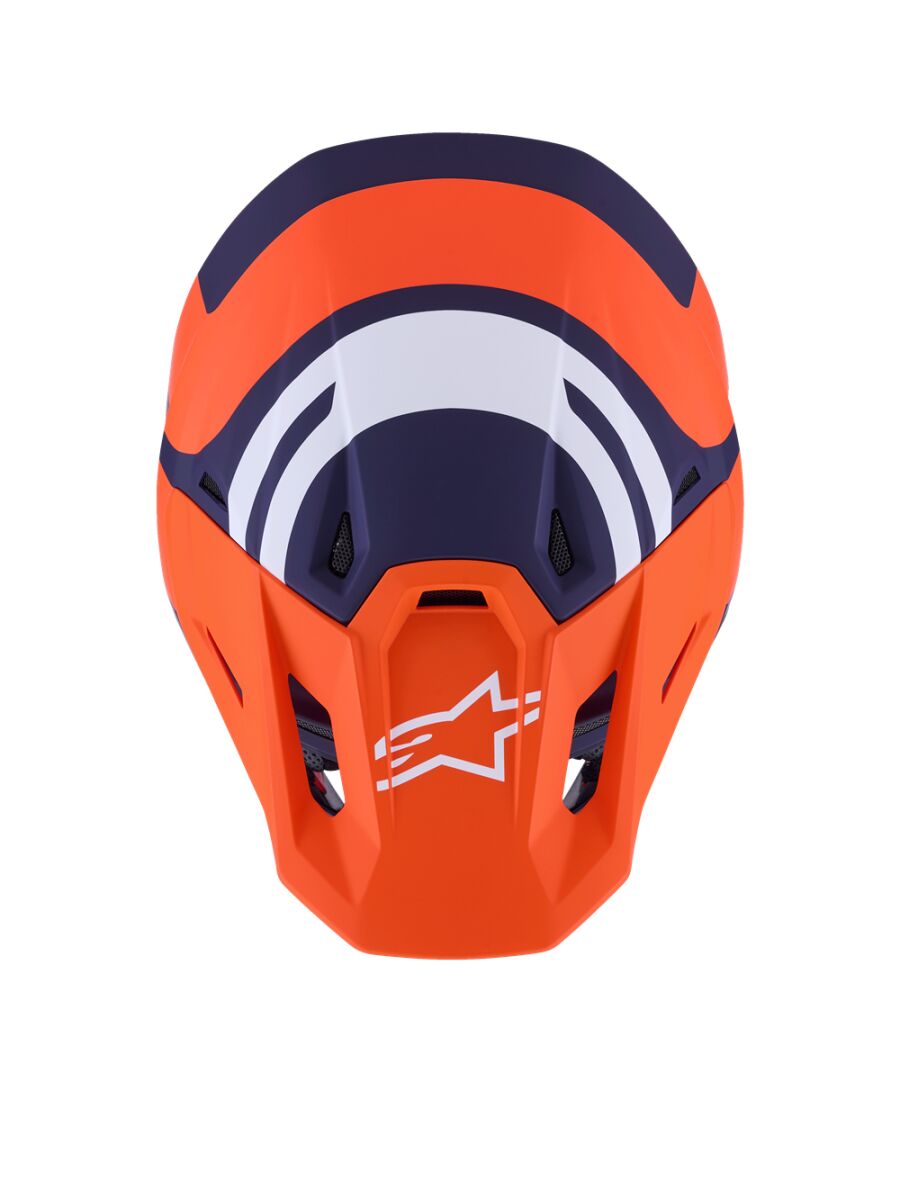 Alpinestars SM7 Core Crosshelm Blau/ Orange - 6