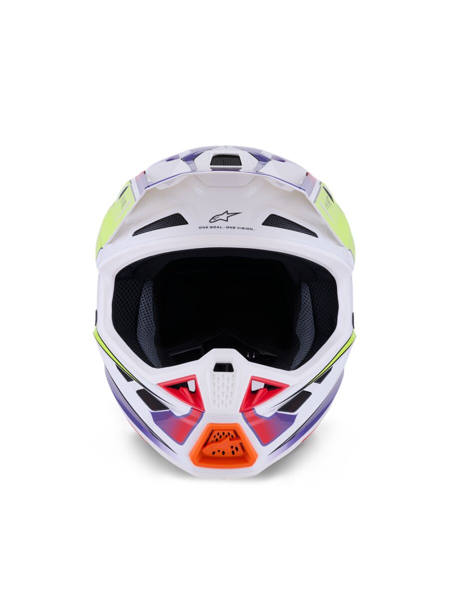 Alpinestars SM7 Fuse Crosshelm Lila/ Wieß/ Gelb - 2
