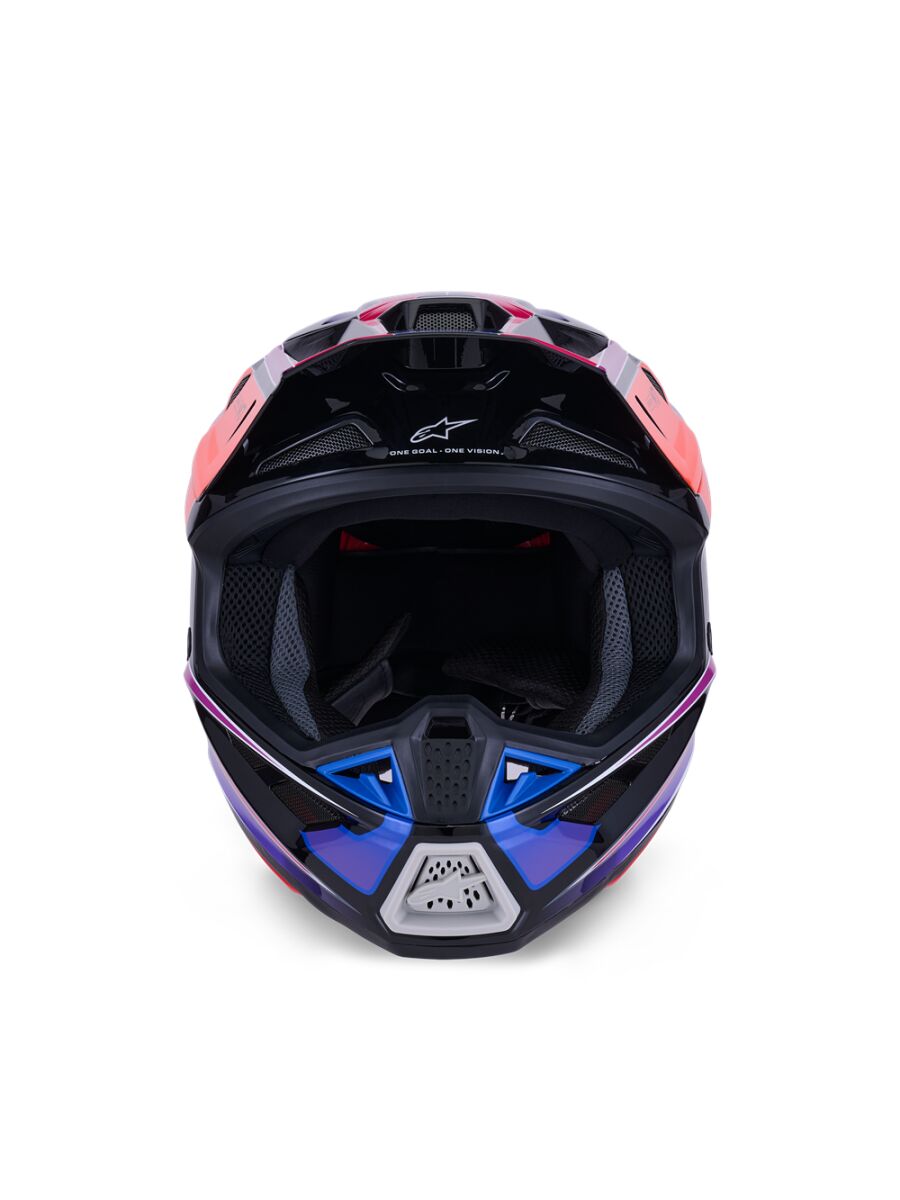 Alpinestars SM7 Fuse Crosshelm Blau/ Rosa/ Lila - 6