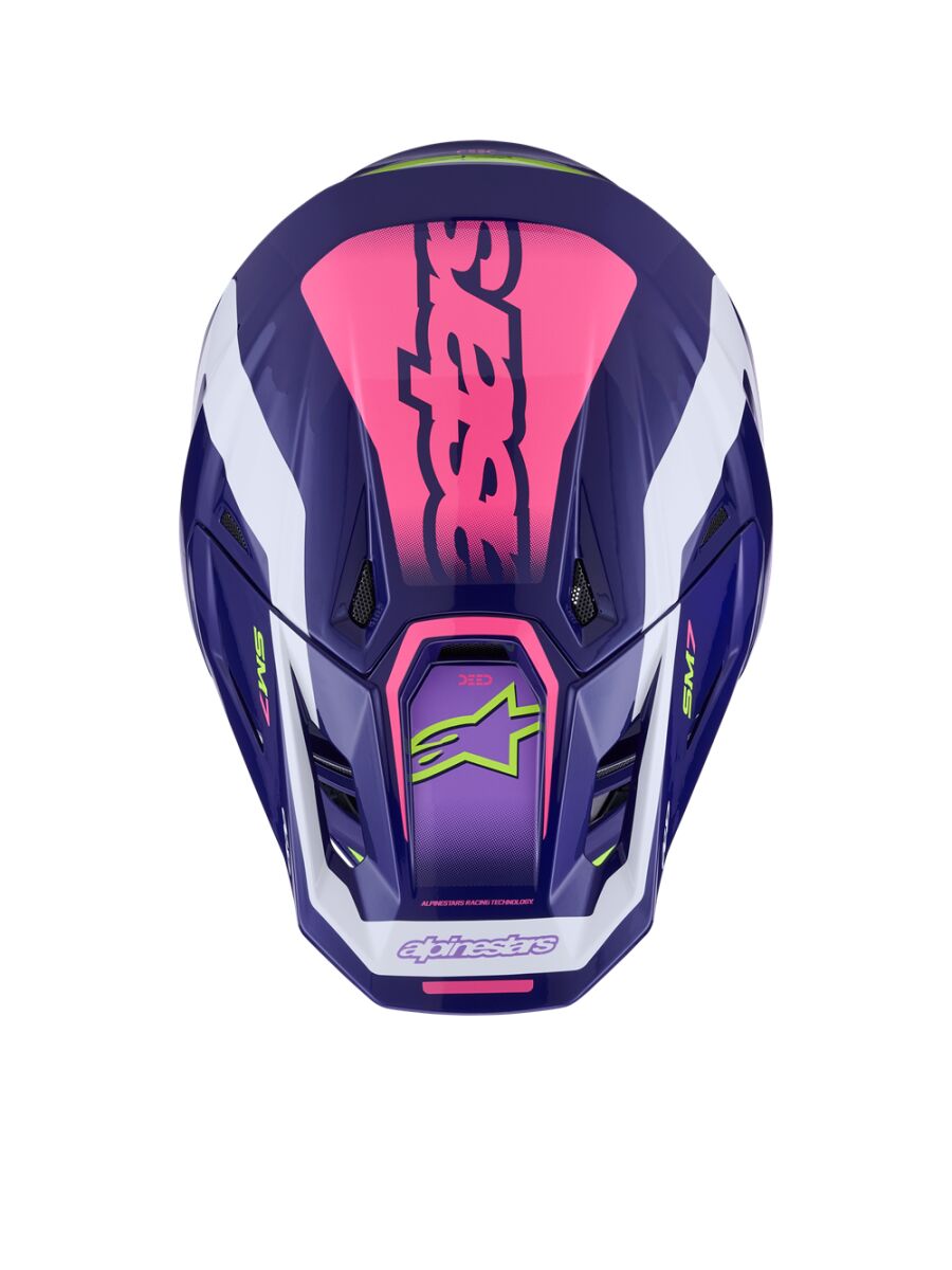 Alpinestars SM7 Deed Crosshelm Roze/ Purper - 3