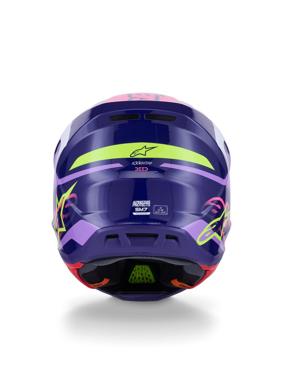 Alpinestars SM7 Deed Crosshelm Roze/ Purper - 6