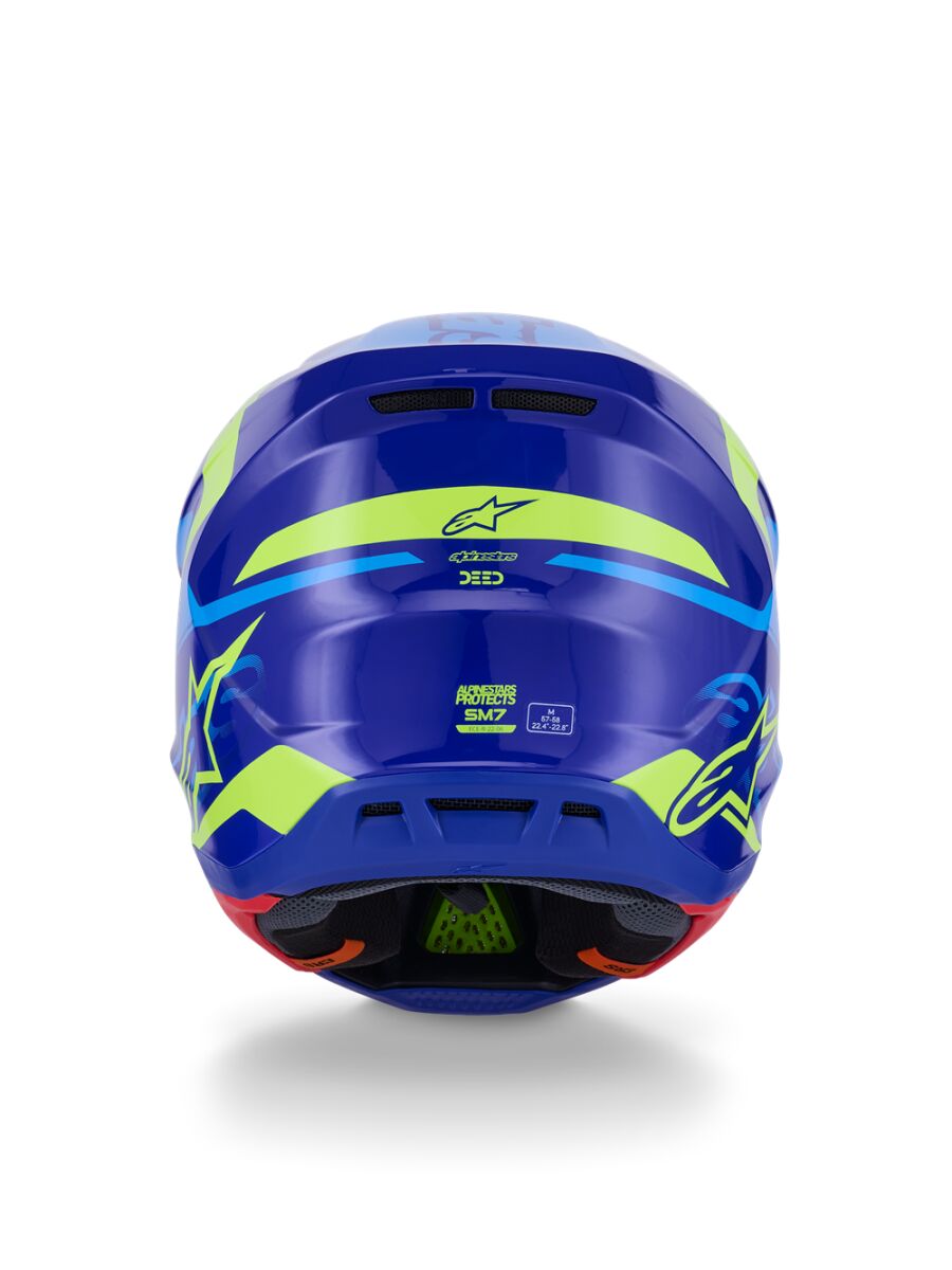 Alpinestars SM7 Deed Crosshelm Schwarz/ Gelb - 2