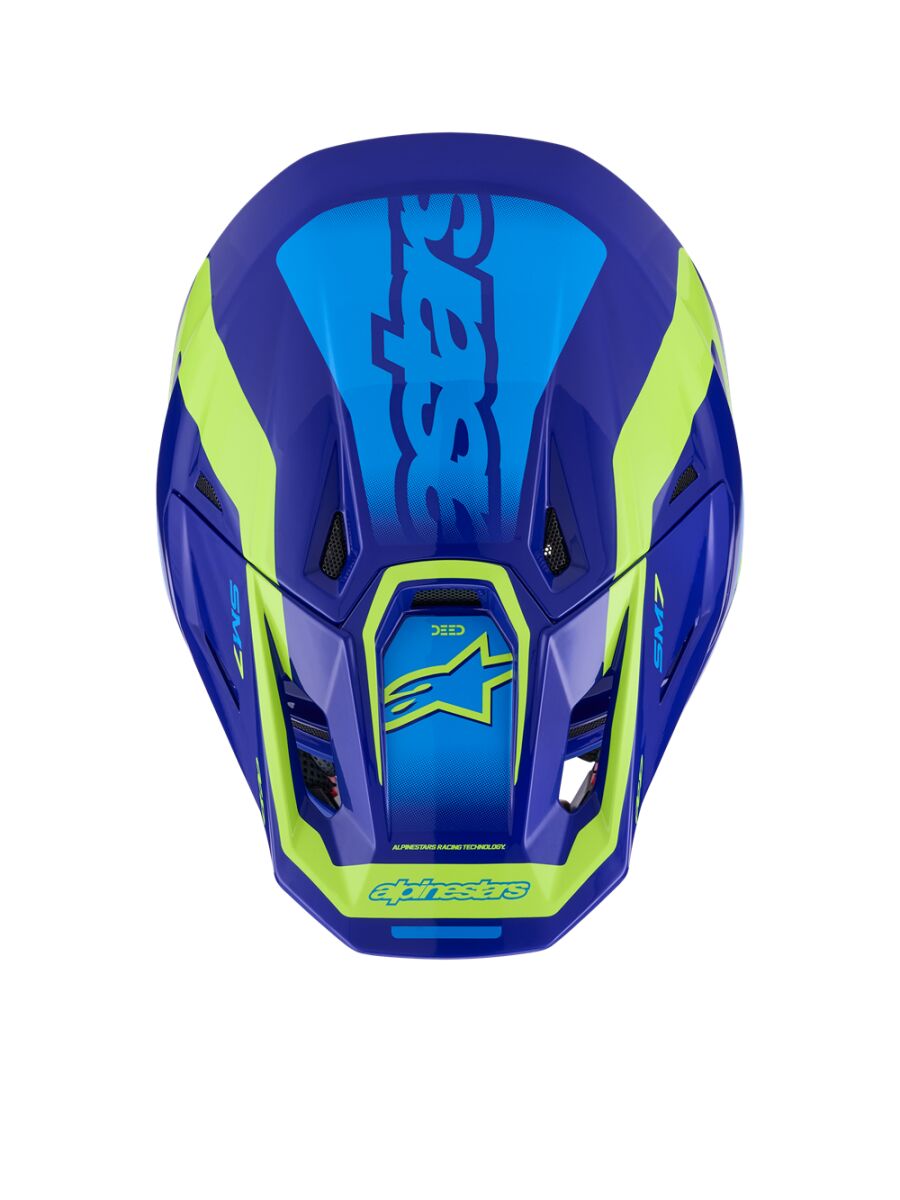 Alpinestars SM7 Deed Crosshelm Schwarz/ Gelb - 7