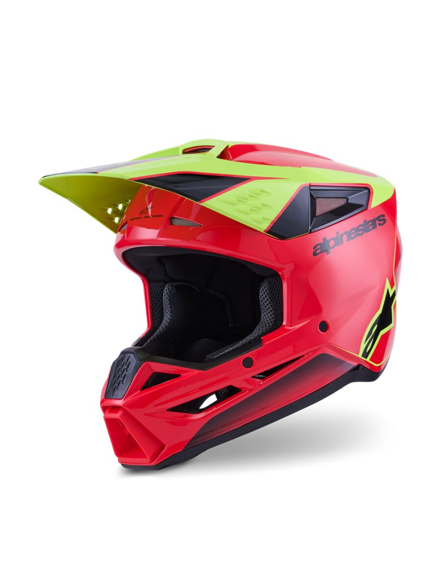 Alpinestars SM3 Fray Crosshelm Schwarz/ Rot/ Gelb