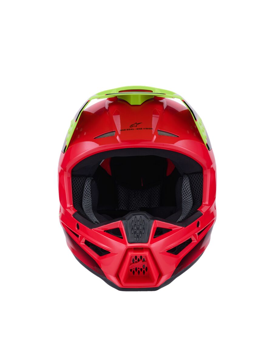 Alpinestars SM3 Fray Crosshelm Schwarz/ Rot/ Gelb - 3