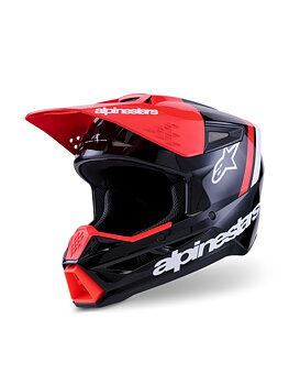 Alpinestars SM3 Radium Crosshelm Zwart/ Rood/ Wit