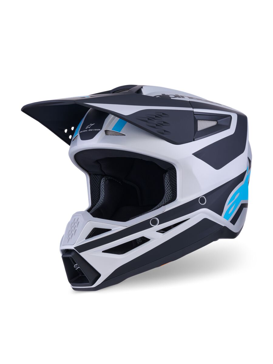 Alpinestars SM3 Heat Crosshjelm Sort/ Blå/ Silver