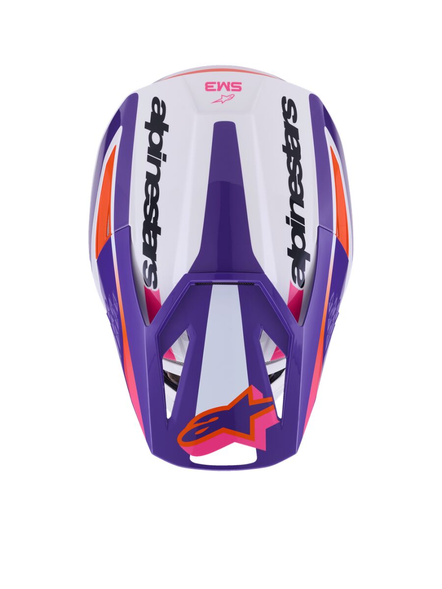 Alpinestars SM3 Heat Crosshelm Rosa/ Lila/ Wieß - 7