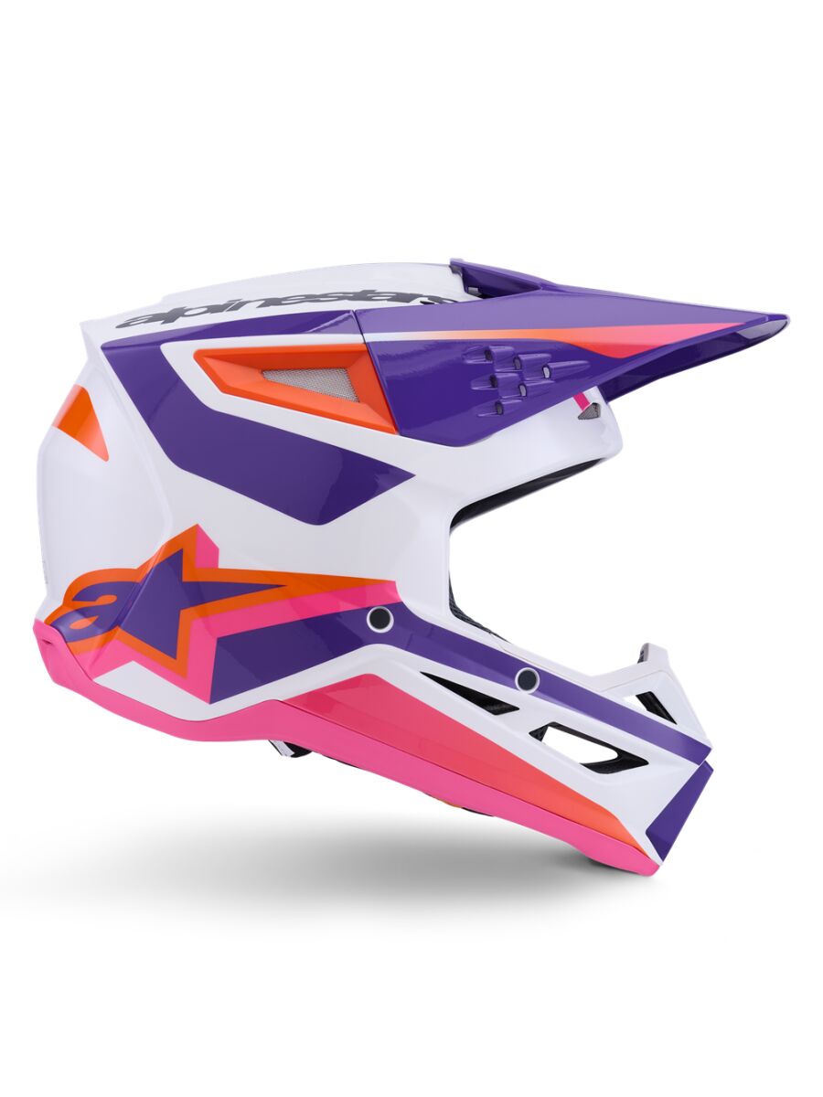 Alpinestars SM3 Heat Crosshelm Rosa/ Lila/ Wieß - 3