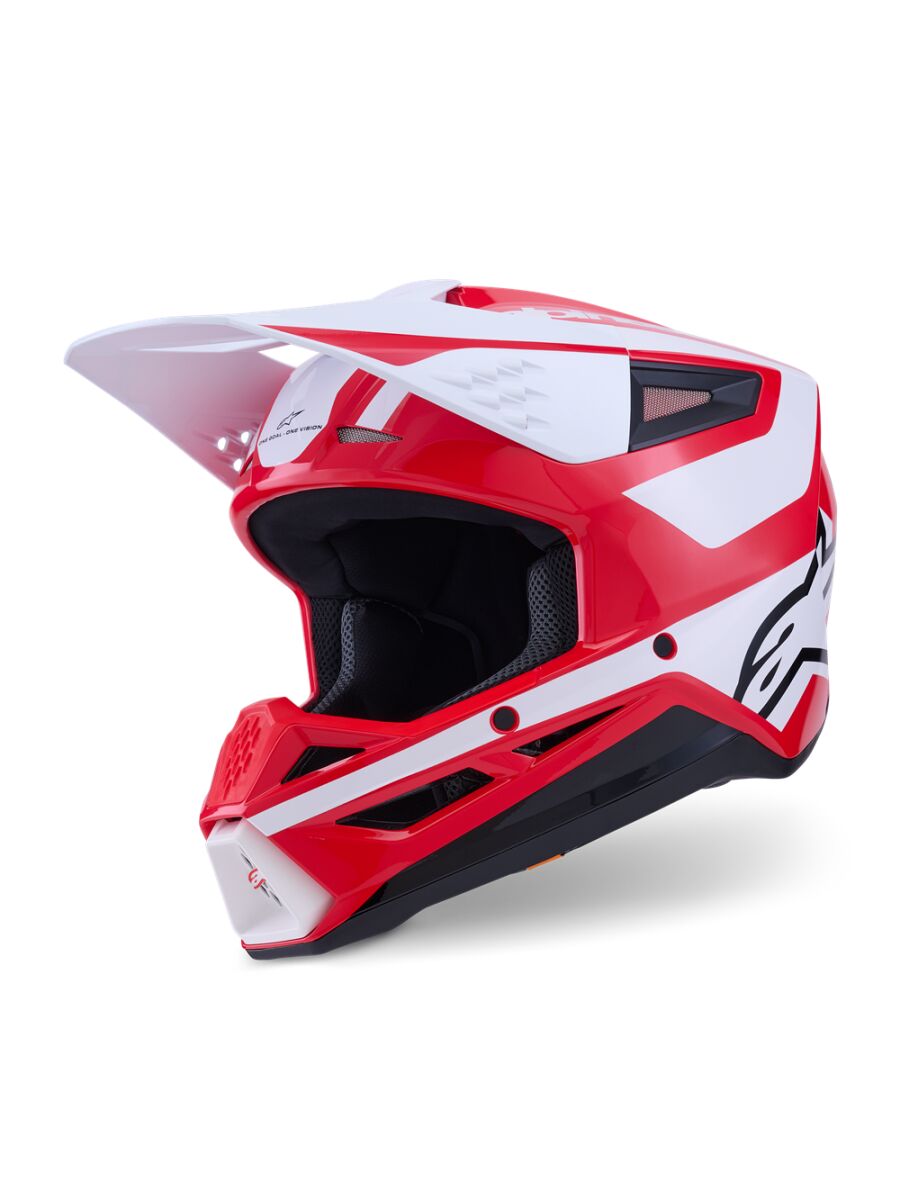 Alpinestars SM3 Heat Crosshjelm Sort/ Rød/ Hvid