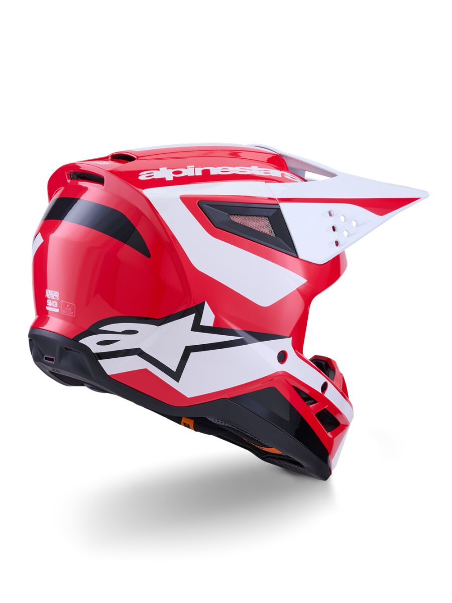 Alpinestars SM3 Heat Crosshjelm Sort/ Rød/ Hvid - 7