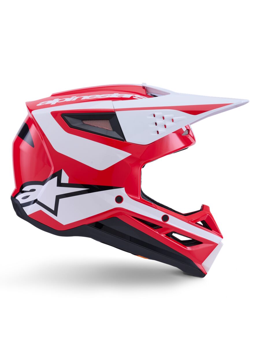 Alpinestars SM3 Heat Crosshjelm Sort/ Rød/ Hvid - 3