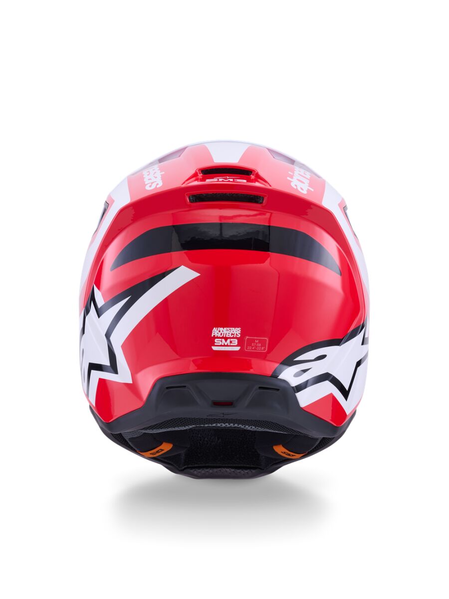 Alpinestars SM3 Heat Crosshjelm Sort/ Rød/ Hvid - 2