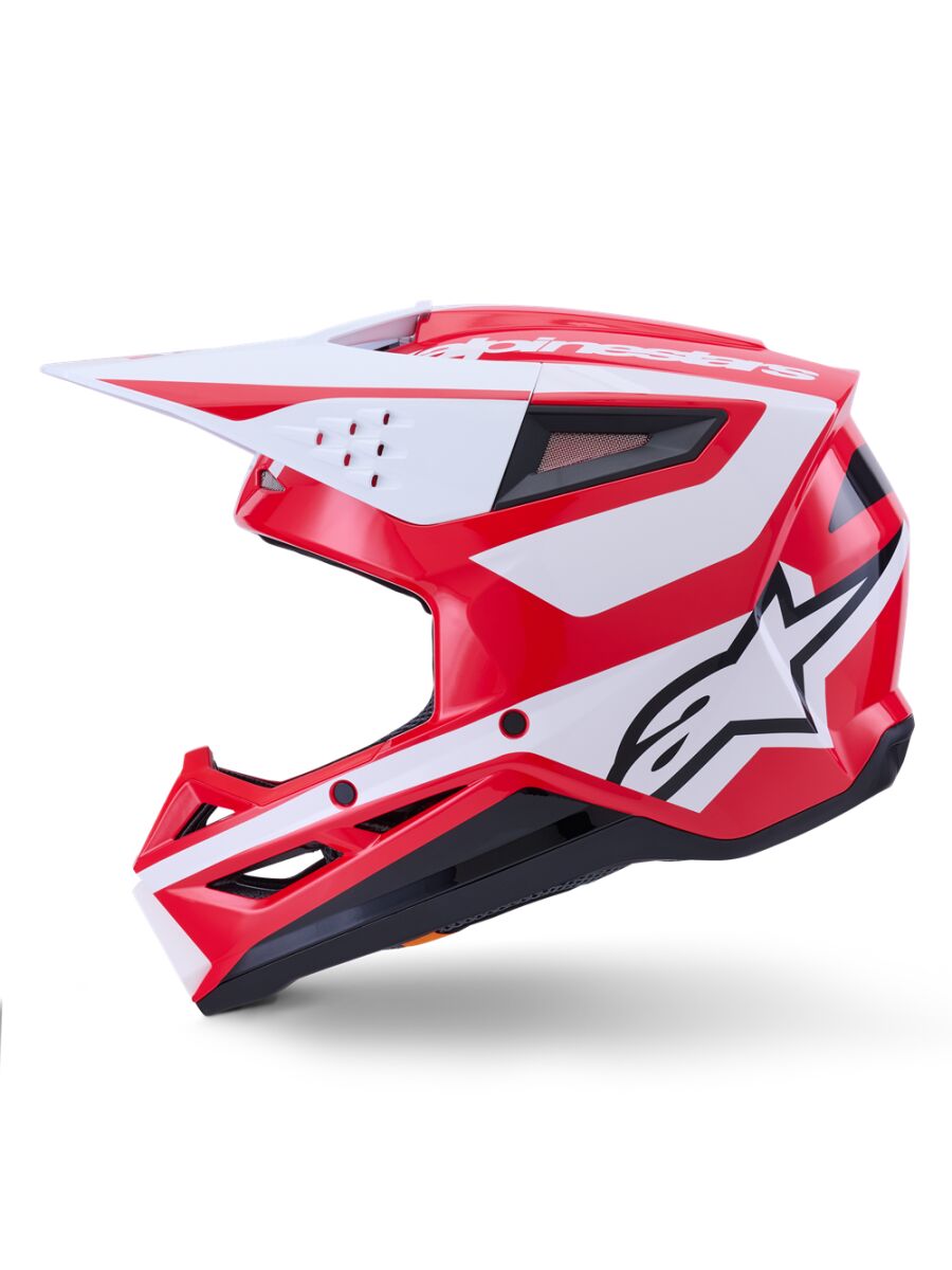 Alpinestars SM3 Heat Crosshjelm Sort/ Rød/ Hvid - 6