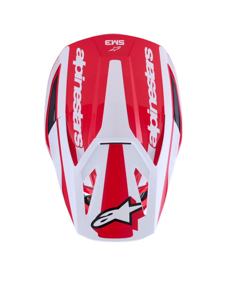 Alpinestars SM3 Heat Crosshjelm Sort/ Rød/ Hvid - 4