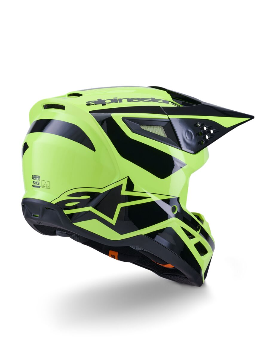 Alpinestars SM3 Heat Crosshelm Schwarz/ Gelb - 5