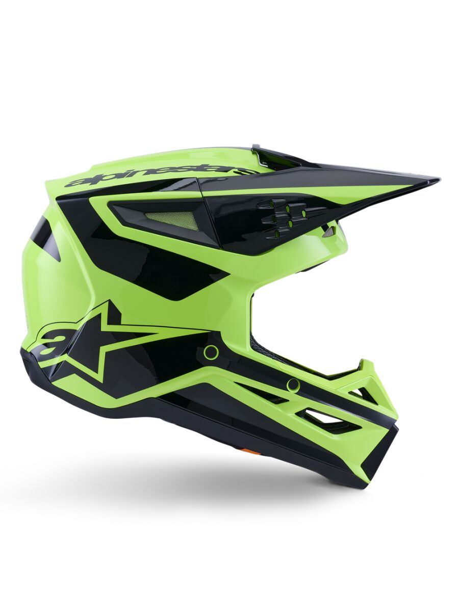 Alpinestars SM3 Heat Crosshelm Schwarz/ Gelb - 4