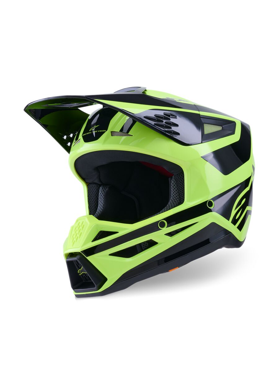 Alpinestars SM3 Heat Crosshelm Schwarz/ Gelb