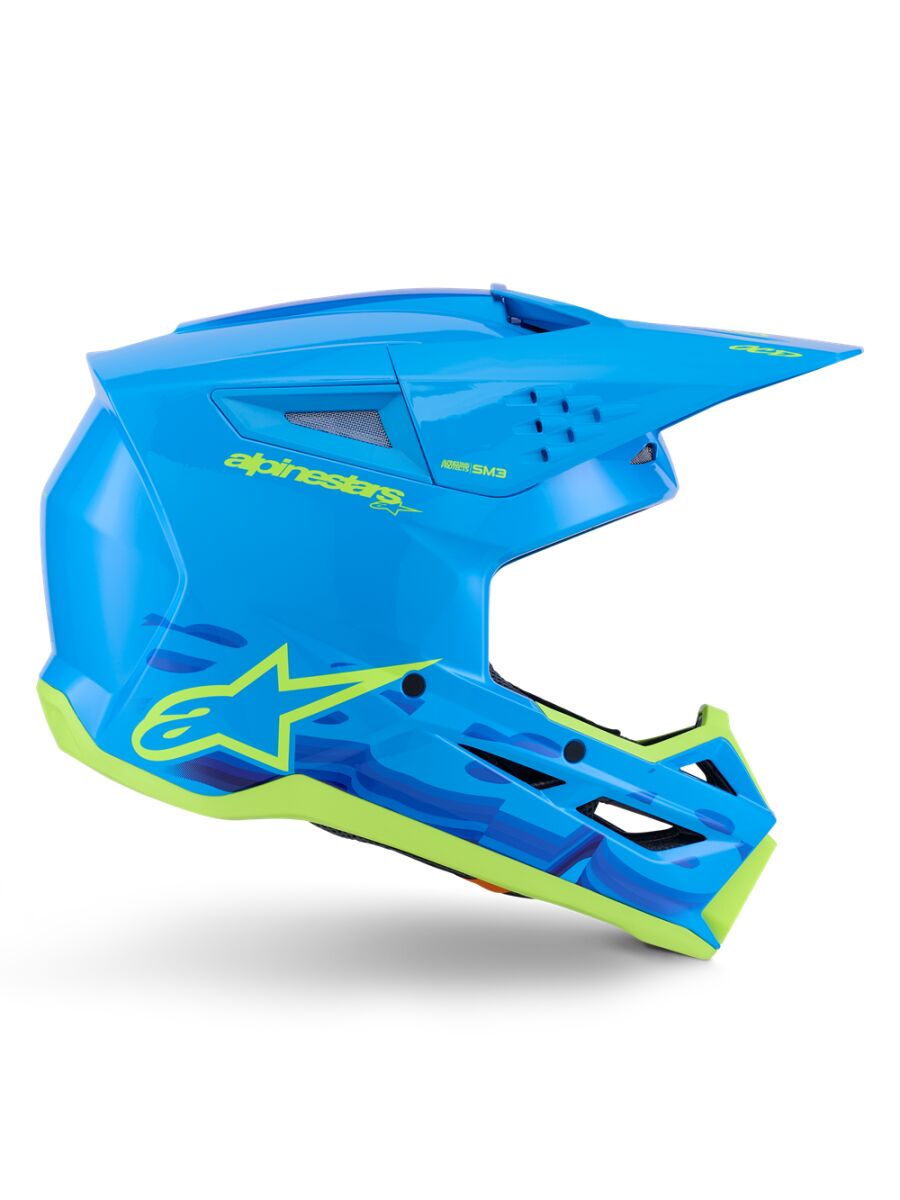 Alpinestars SM3 Force Crosshelm Cyan - 7
